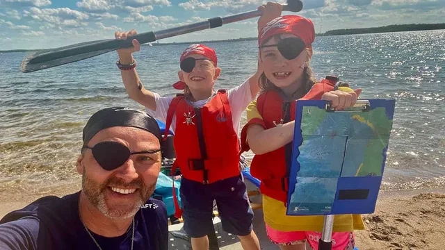 Piratenschatzsuche für Kinder am Cospudener See