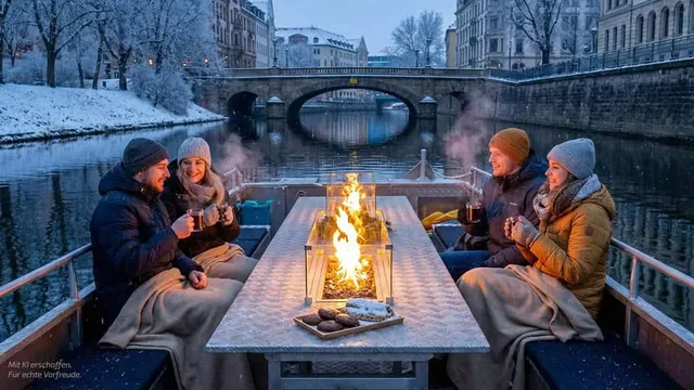 Glühweinfahrt Leipzig mit Kaminboot